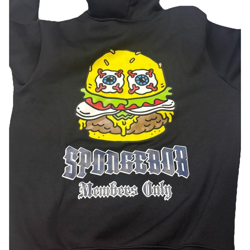 SpongBob Members Only X Nickelodeon Spongebob SquarePants Hoodie Sweatshirt Sz M